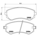 Jogo de 4 pastilhas de freio BREMBO P 56 039