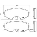 Jogo de 4 pastilhas de freio BREMBO P 56 045