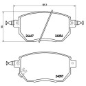 Jogo de 4 pastilhas de freio BREMBO P 56 051