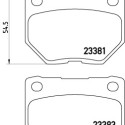 Jogo de 4 pastilhas de freio BREMBO P 56 054