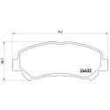 Jogo de 4 pastilhas de freio BREMBO P 56 062