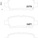 Jogo de 4 pastilhas de freio BREMBO P 56 087