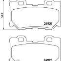 Jogo de 4 pastilhas de freio BREMBO P 56 095
