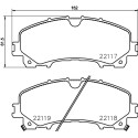 Jogo de 4 pastilhas de freio BREMBO P 56 106