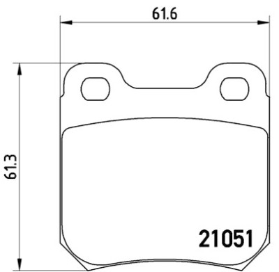 Jogo de 4 pastilhas de freio BREMBO P 59 010