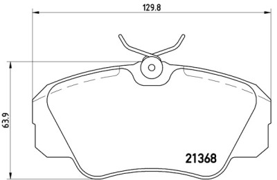 Jogo de 4 pastilhas de freio BREMBO P 59 016