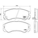 Jogo de 4 pastilhas de freio BREMBO P 59 020