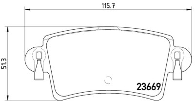 Jogo de 4 pastilhas de freio BREMBO P 59 040