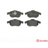 Jogo de 4 pastilhas de travao com lado de instalacao direccional Brake Pads