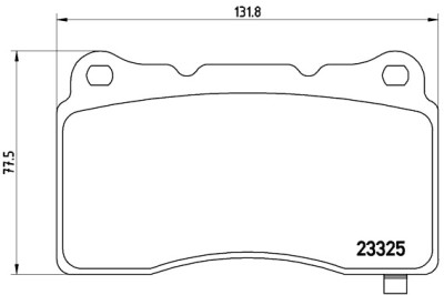 Jogo de 4 pastilhas de freio BREMBO P 59 079
