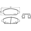 Jogo de 4 pastilhas de freio BREMBO P 59 088