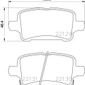 Jogo de 4 pastilhas de freio BREMBO P 59 090