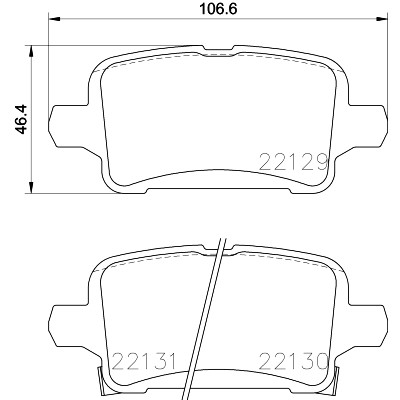 Jogo de 4 pastilhas de freio BREMBO P 59 090