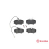Jogo de 4 pastilhas de freio BREMBO P 61 035