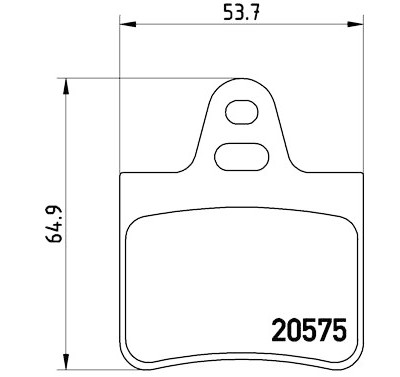 Jogo de 4 pastilhas de freio BREMBO P 61 062