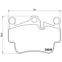Jogo de 4 pastilhas de freio BREMBO P 65 014