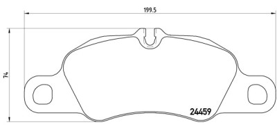 Jogo de 4 pastilhas de freio BREMBO P 65 018