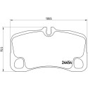 Jogo de 4 pastilhas de freio BREMBO P 65 022