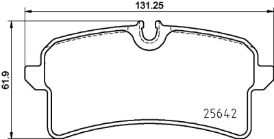 Jogo de 4 pastilhas de freio BREMBO P 65 040