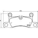 Jogo de 4 pastilhas de freio BREMBO P 65 042