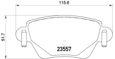 Jogo de 4 pastilhas de freio BREMBO P 68 028