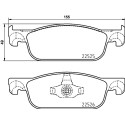 Jogo de 4 pastilhas de freio BREMBO P 68 065