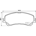 Jogo de 4 pastilhas de freio BREMBO P 68 067
