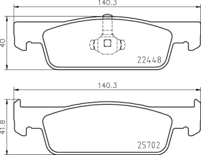 Jogo de 4 pastilhas de freio BREMBO P 68 069