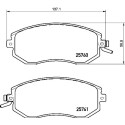 Jogo de 4 pastilhas de freio BREMBO P 78 021