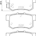 Jogo de 4 pastilhas de freio BREMBO P 79 027