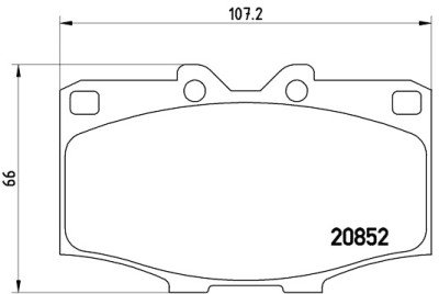 Jogo de 4 pastilhas de freio BREMBO P 83 006