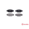 Jogo de 4 pastilhas de freio BREMBO P 83 023