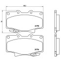 Jogo de 4 pastilhas de freio BREMBO P 83 025
