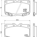 Jogo de 4 pastilhas de freio BREMBO P 83 026