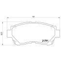 Jogo de 4 pastilhas de freio BREMBO P 83 027