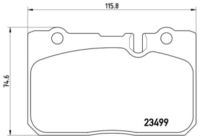 Jogo de 4 pastilhas de freio BREMBO P 83 039