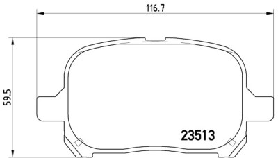 Jogo de 4 pastilhas de freio BREMBO P 83 040