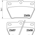 Jogo de 4 pastilhas de freio BREMBO P 83 057