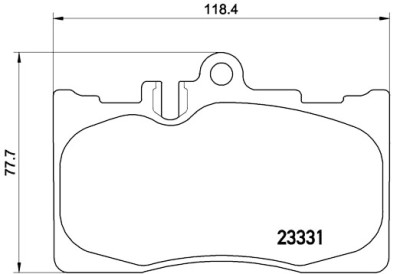 Jogo de 4 pastilhas de freio BREMBO P 83 058
