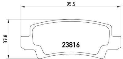 Jogo de 4 pastilhas de freio BREMBO P 83 065