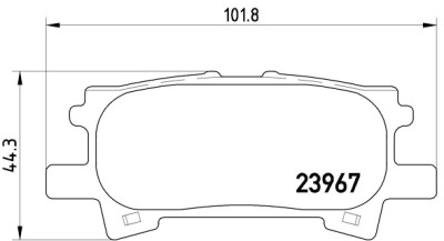 Jogo de 4 pastilhas de freio BREMBO P 83 068