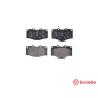 Jogo de 4 pastilhas de freio BREMBO P 83 095