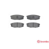 Jogo de 4 pastilhas de freio BREMBO P 83 098