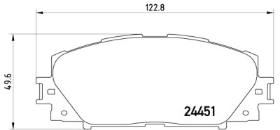 Jogo de 4 pastilhas de freio BREMBO P 83 141