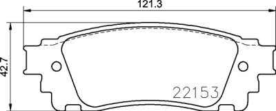 Jogo de 4 pastilhas de freio BREMBO P 83 166