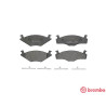 Jogo de 4 pastilhas de freio BREMBO P 85 005