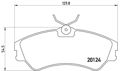 Jogo de 4 pastilhas de freio BREMBO P 85 028