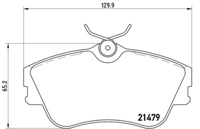 Jogo de 4 pastilhas de freio BREMBO P 85 029
