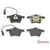 Jogo de 4 pastilhas de travao com lado de instalacao direccional Brake Pads