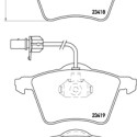 Jogo de 4 pastilhas de travao com lado de instalacao direccional Brake Pads